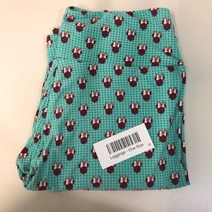 lularoe disney minnie mouse leggings OS